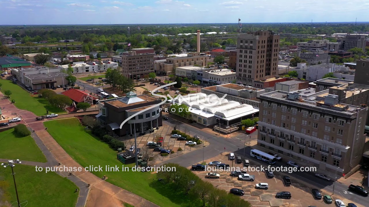 1591 Alexandria Louisiana aerial drone flyover video footage YouTube