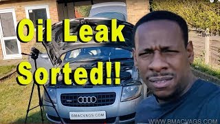 Fixing The Audi Tt Oil Leak Project Car Diaries