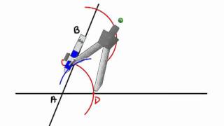 Geometry  Constructions 6  Parallel Lines by Corresponding Angles