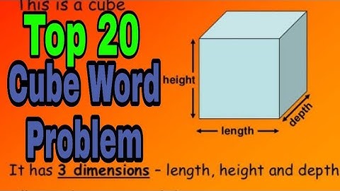 #How to solve surface area of a cube given its volume | TEAM RPJ
