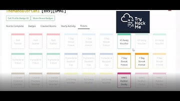TRYHACKME how to check if you have tickets or won something
