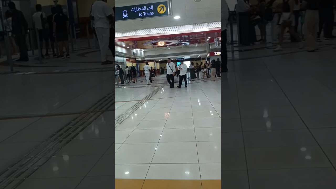 Dubai metro entry #dubaimetrostation #dubaimetro