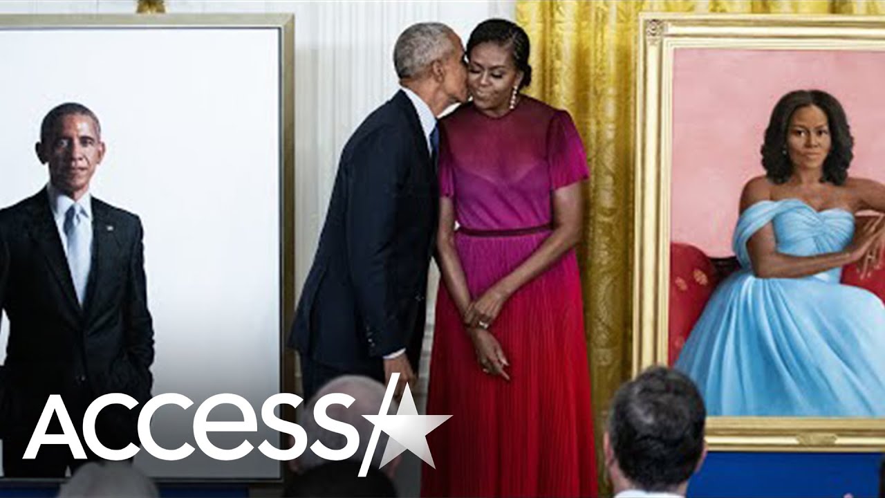 Barack Obama & Michelle Obama Return To White House To Unveil Official Portraits