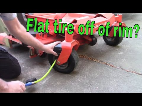 lawnmower tire came off of the rim? How to fix it!