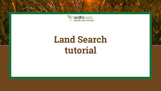 ArdhiSasa | Land Search tutorial