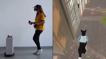 MoveVR: Enabling Multiform Force Feedback in Virtual Reality using Household Cleaning Robot