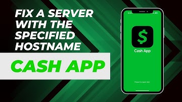 How To Fix a Server With The Specified Hostname Cashapp !! Cash App Issue - 2024