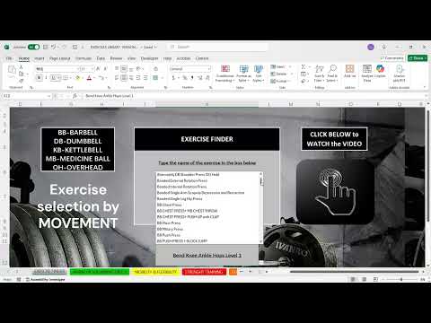 EXERCISES LIBRARY Version 3.0: EXERCISES SELECTION. Lukasz Lojas