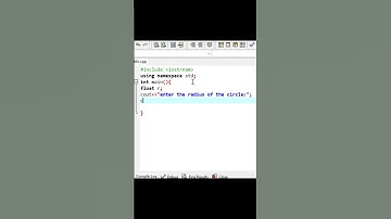 #Area of circle   #cppprogramminglanguage #shorts #coding