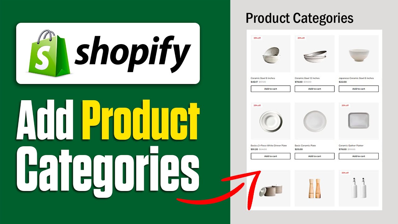 How To Add Product Categories In Shopify | Step by Step - YouTube