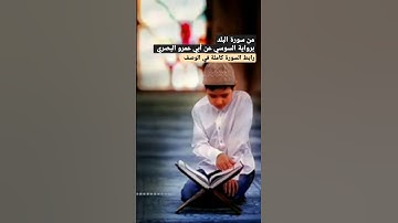 من سورة البلد | برواية السوسي عن أبي عمرو البصري | لقد خلقنا الإنسان في كبد | Surah Al-Balad يا رب💖🌹