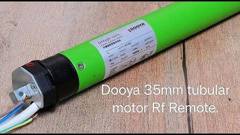 Dooya DM35RL || Tubular Motor limit setting || Tubular Motor Remote connection