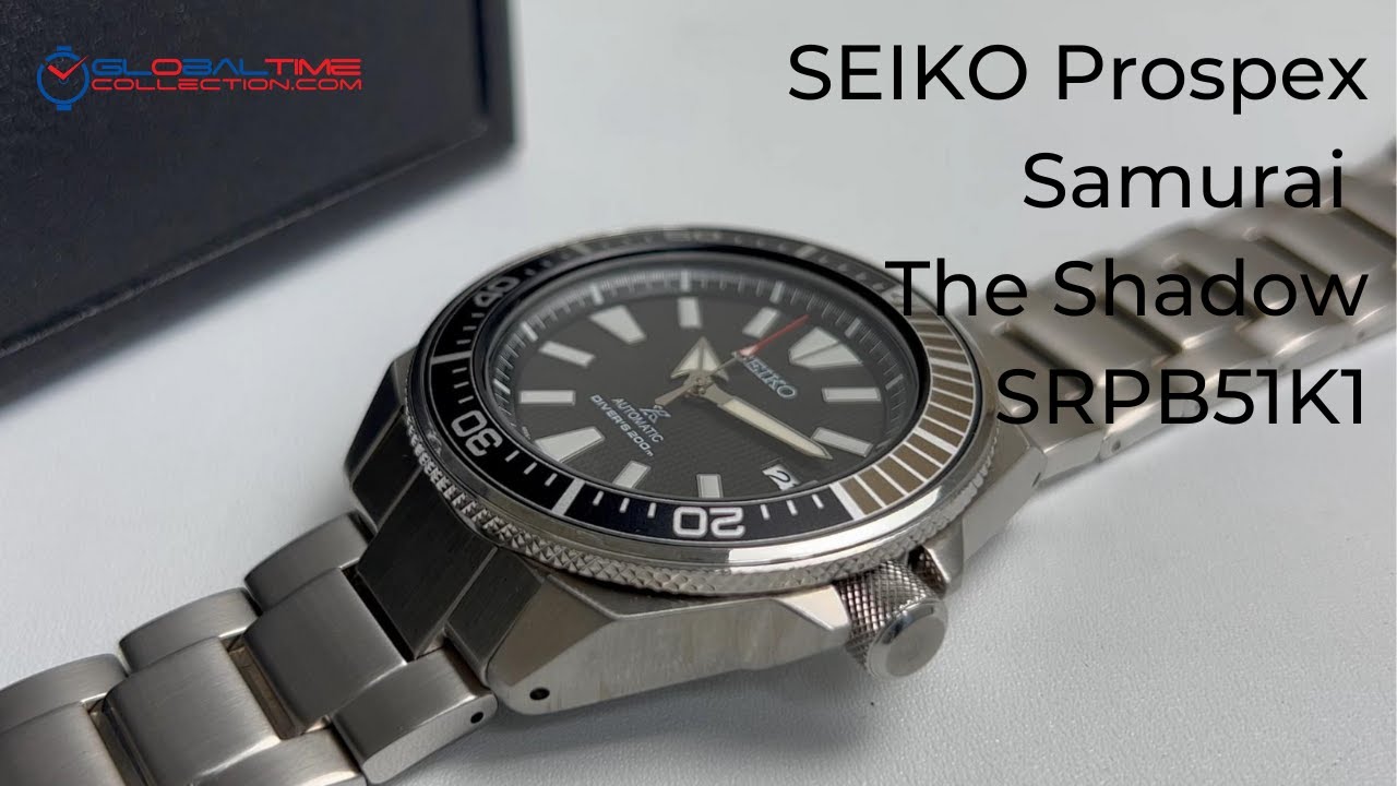 SEIKO Prospex Samurai The Shadow SRPB51K1 - YouTube