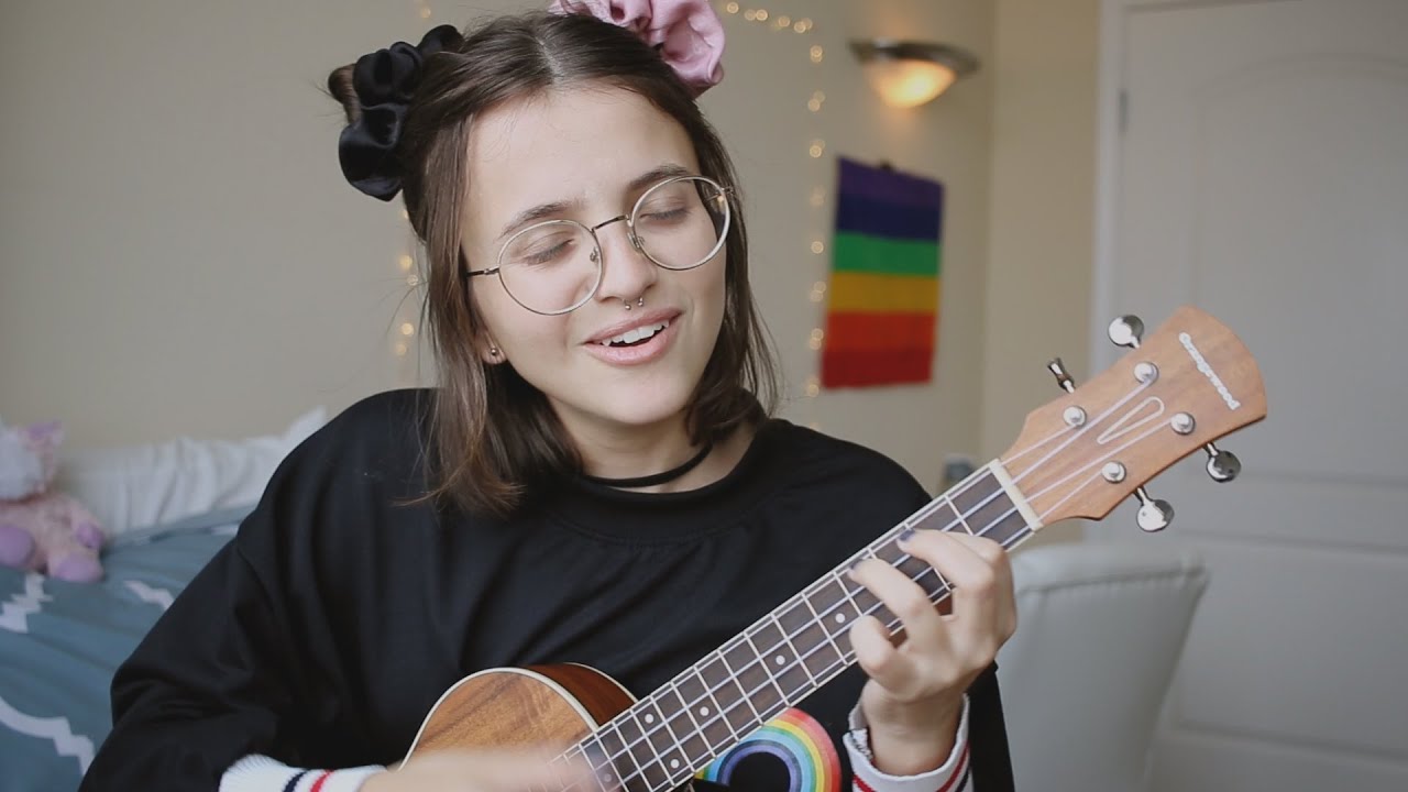 I Wanna Be Your Girlfriend Girl In Red Ukulele Cover Youtube