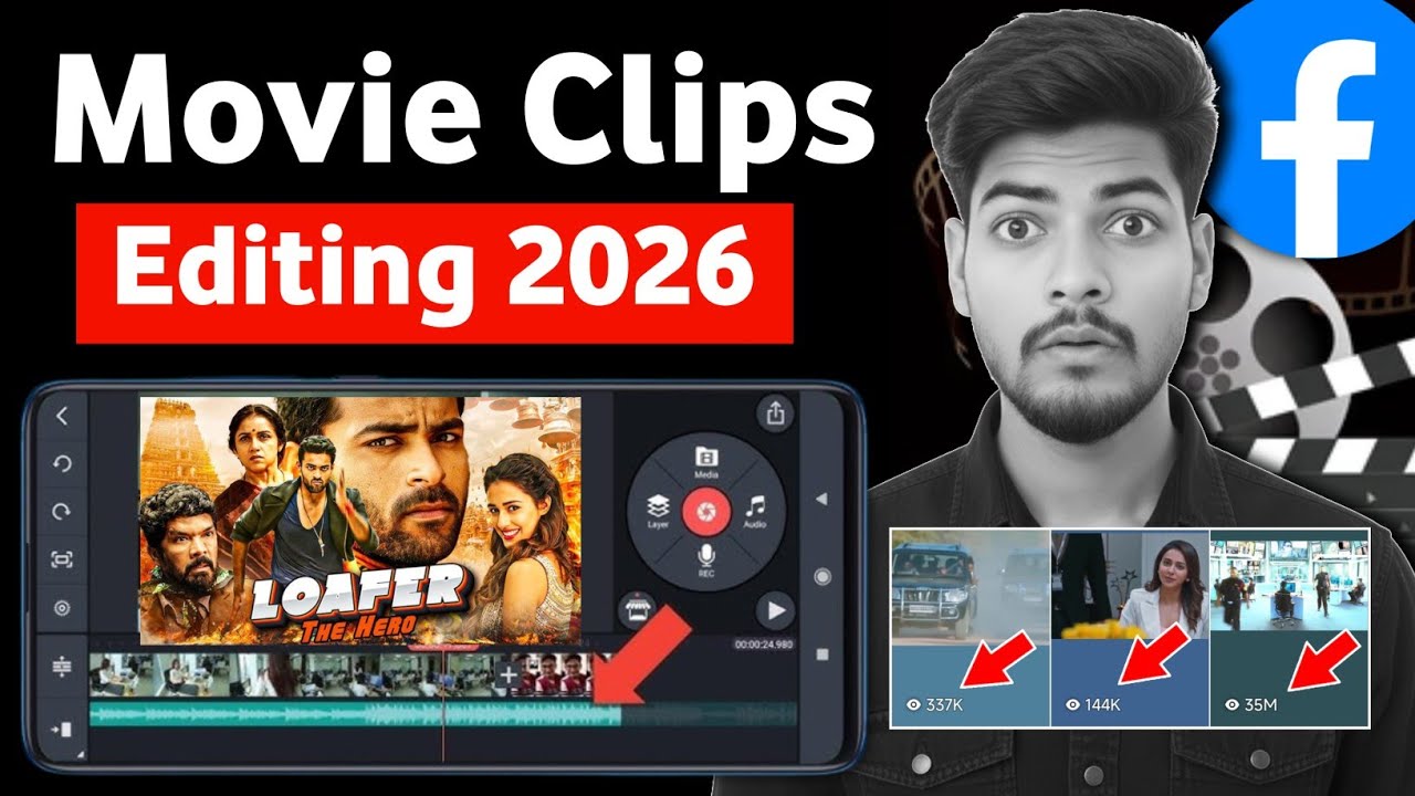 Movie Clips Editing | Facebook movie clips editing 2026 | Movie Clips Editing kaise kare 2026