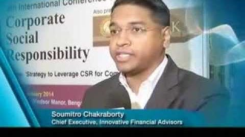 Soumitro Chakraborty, CEO, Fiinovation, 8th International Conference On CSR, Bengaluru, 2014