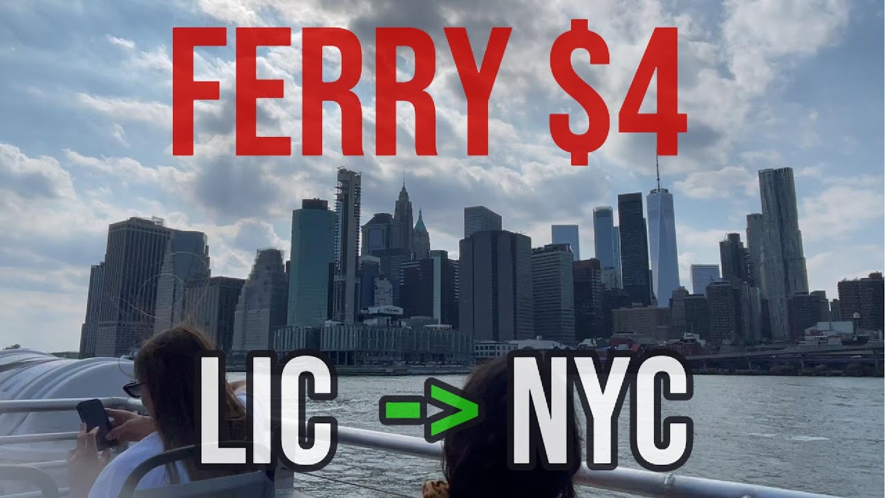 🚢Scenic Ferry Ride from LIC to NYC🛥️