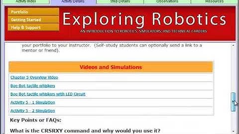Robotics Curriculum for Boe Bot with 3D Visual Learning