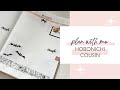 Plan With Me | Planner Set Up | A5 Hobonichi Cousin | Daily Pages| Stamping  Stamps Washi Tape