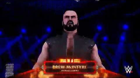 WWE 2K20 Drew McIntyre vs Roman Reigns WWE Championship Hell in a Cell 3 4K