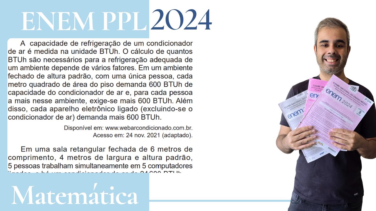 ENEM PPL 2024 - A capacidade de refrigeração de um condicionador de ar é medida na unidade BTUh