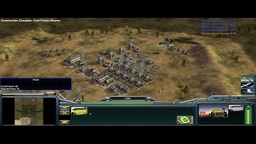 Command and Conquer Generals Zero Hour 21:9 Ultrawide Demo, 1 vs.7 using Laser and Particle Cannon.
