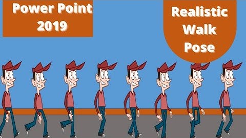 Realistic Animated Walk Cycle with PowerPoint 2019 - Easy Method || How To Creating Animation Scene