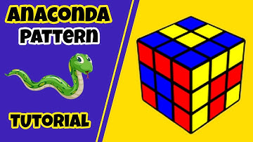 How to make anaconda pattern 🐍 in 3 by 3 rubik