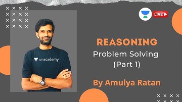 Problem Solving (Part 1) | Reasoning | GATE & ESE 2021 | Mechanical Engineering | Amulya Ratan