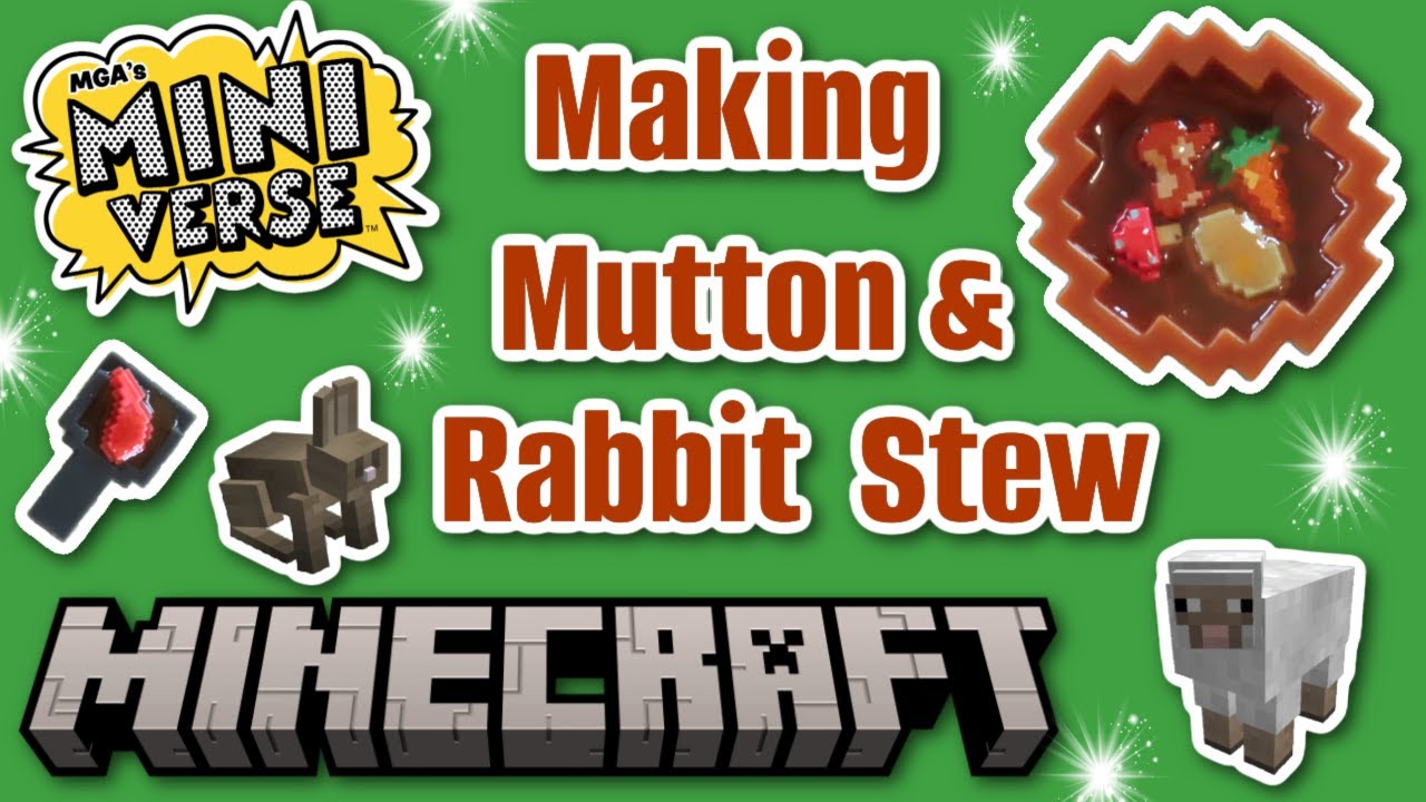 Make Miniverse Minecraft Food with Me!! Rabbit Stew & Mutton! - YouTube