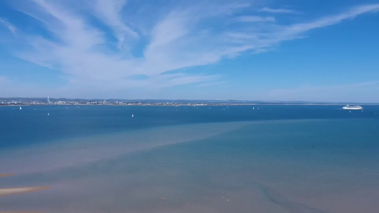 Ryde beach by drone