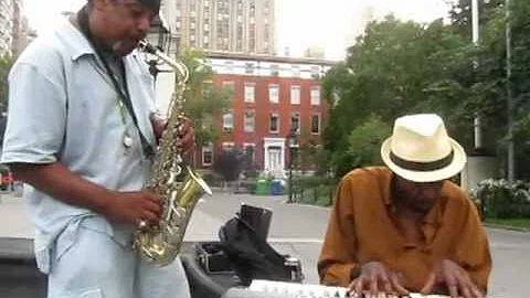 James (sax) and Robert (keyboard) playing "Reconci...