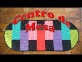 Como fazer Caminho de mesa oval em tecido em Patchwork