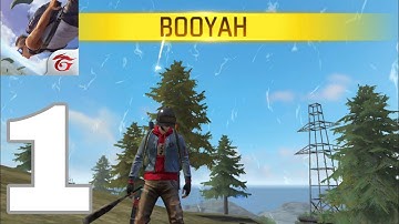 Free Fire: Battlegrounds Gameplay Walkthrough Part 1 - First Booyah (iOS/Android)