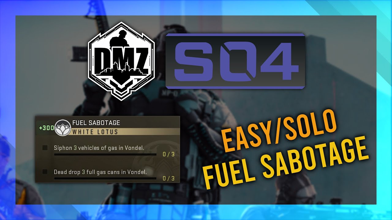 Fuel Sabotage (White Lotus) GUIDE | DMZ Season 4 Mission Guide | Vondel Guide thumbnail