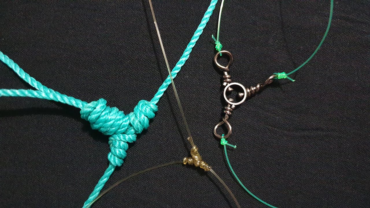 Easy & Simple Bottom Fishing RIGS - How To Tie The T-Knot (Dropper Loop Rig) - The Three-Way