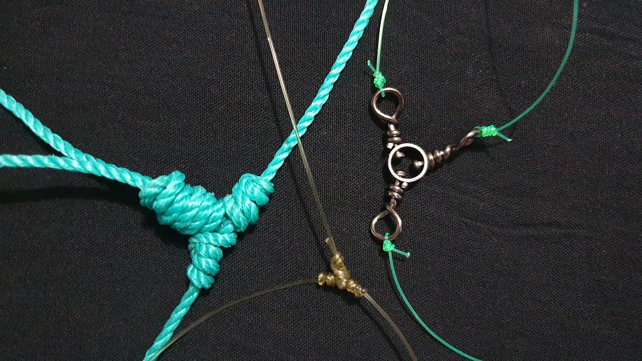 Easy & Simple Bottom Fishing RIGS - How To Tie The T-Knot (Dropper Loop  Rig) - The Three-Way Swivel 