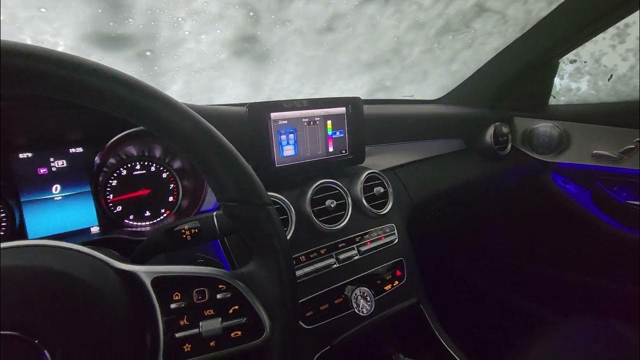 2019 C300 ambient lighting at the car wash. YouTube
