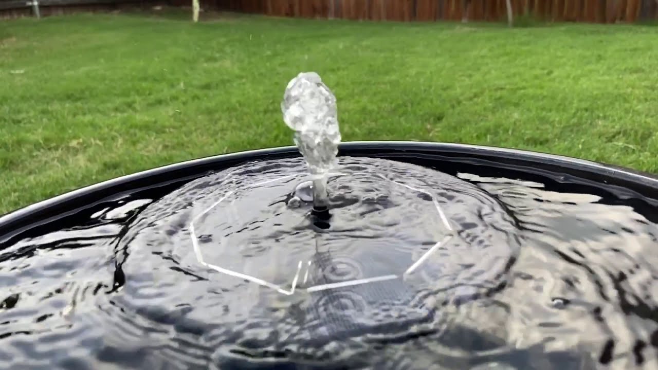 Solar Water Fountain in Slow Motion YouTube