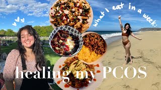 how quitting veganism healed my PCOS (realistic what i eat in a week)