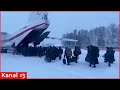 Images of Belarusian soldiers leaving for training in Russia by plane
