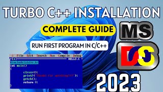 How to Download and Install Turbo C++ for C/C++ Programming on Windows 10/11 [ 2023 ] | Turbo C++