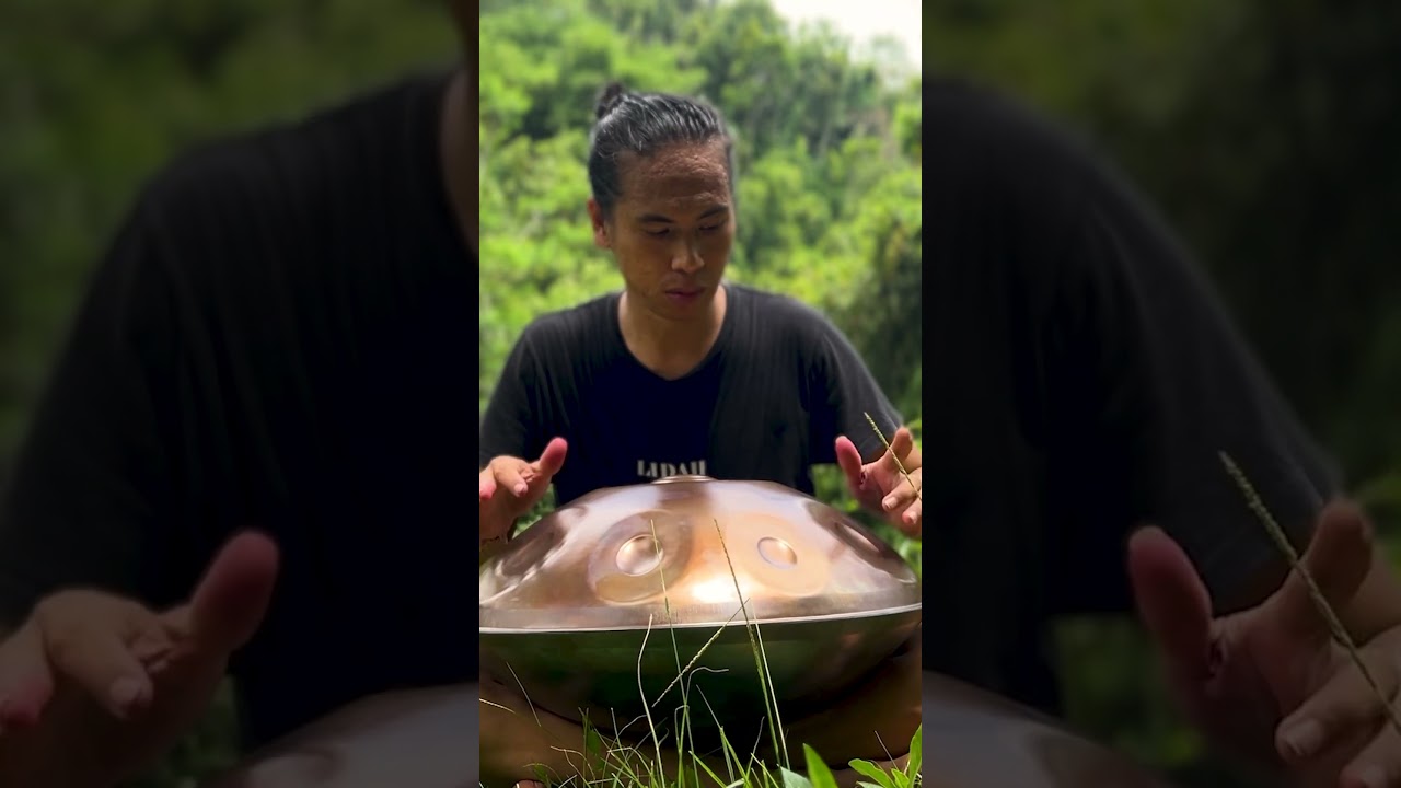 Playing the handpan is a meditation in motion, resonating through both air and spirit." 💚🌿