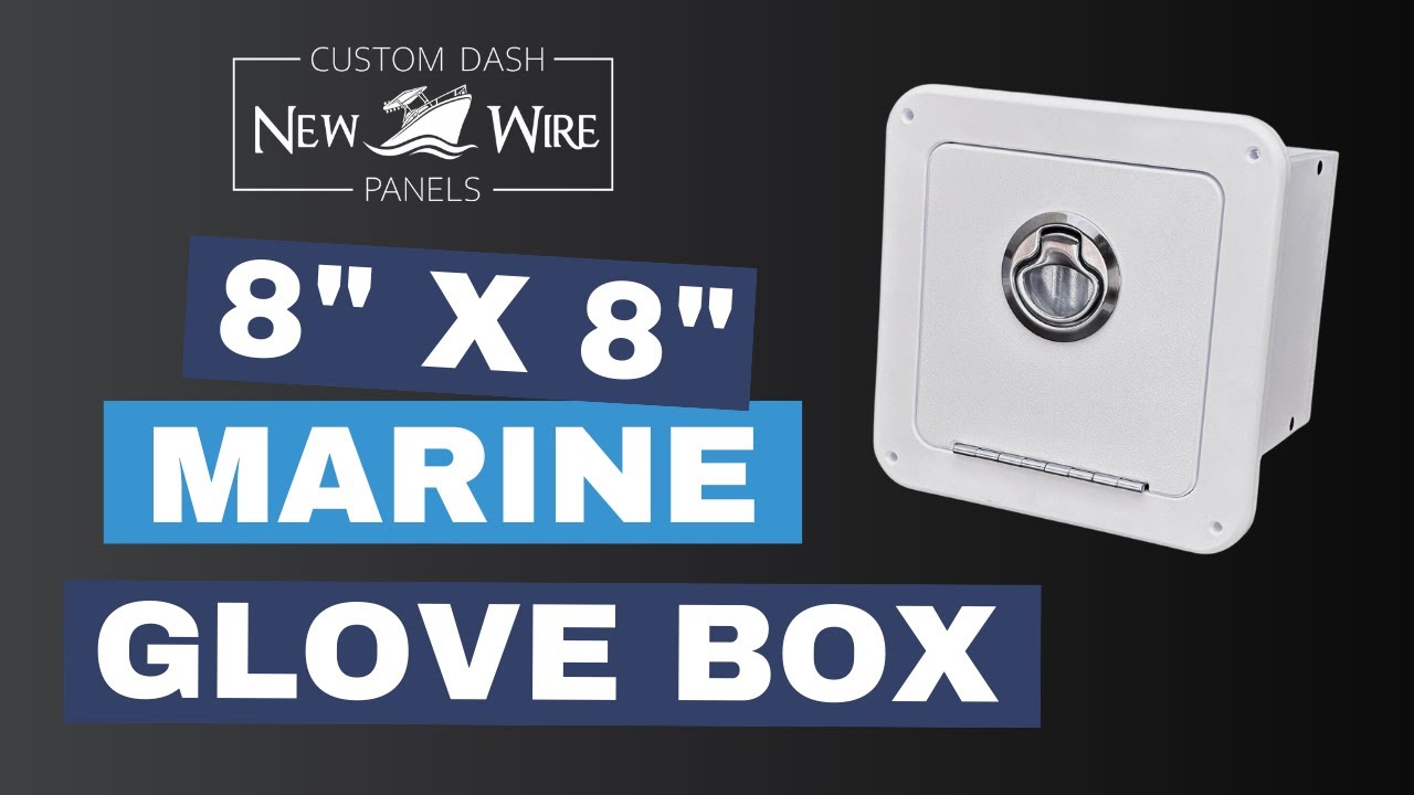6.5 x 12.5 x 6 Glove Box Black - New Wire Marine