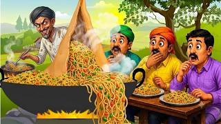 10 Foot बड़ा मैगी समोसा 😱 | Maggie Samosa Kahani | Maggi Hindi Story | Moral Stories | Food Story