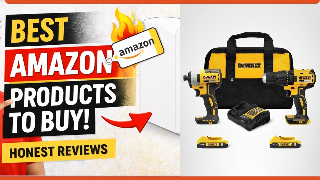 DEWALT 20V MAX Cordless Drill and Impact Driver, Power Drill Brushless 2-Tool Power Tool Combo