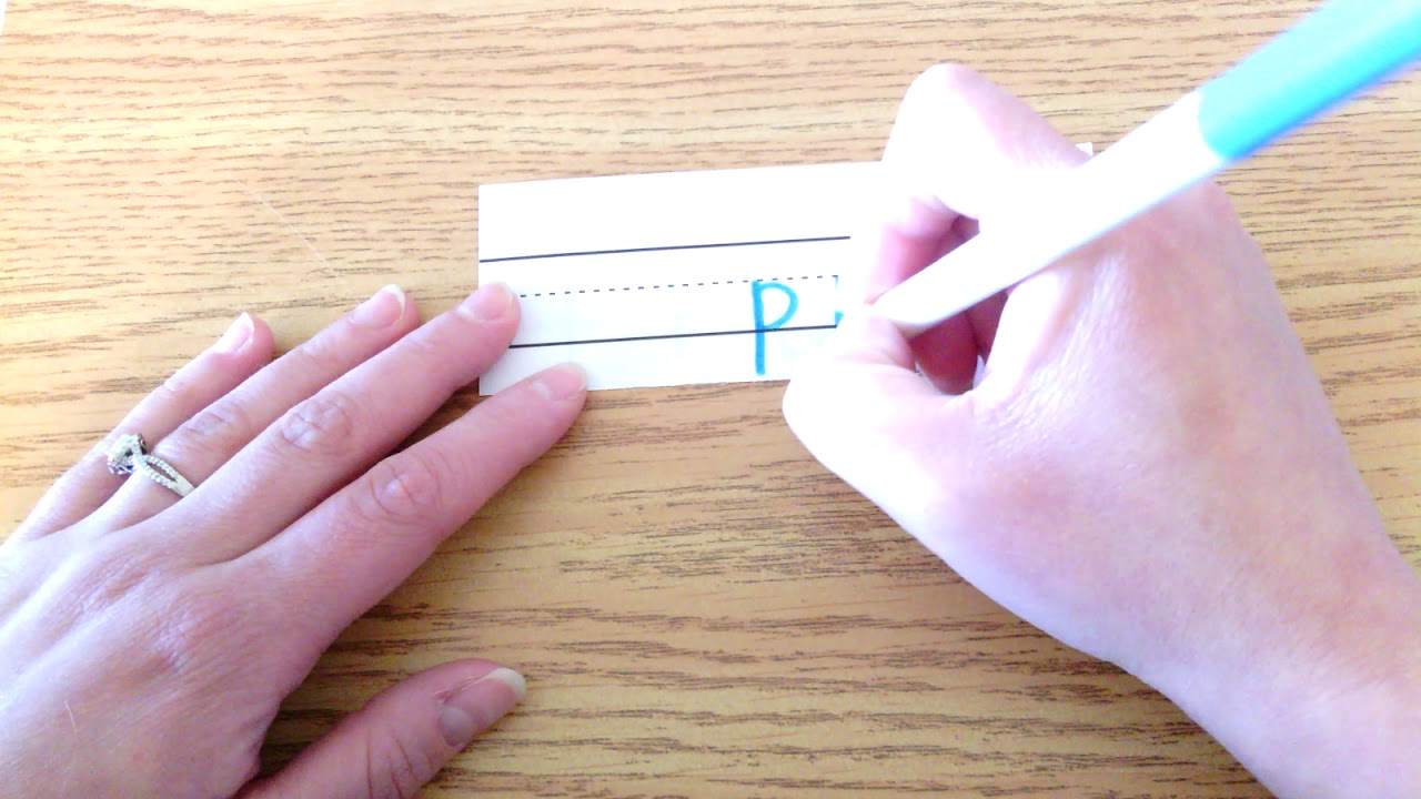 lowercase letter p printing