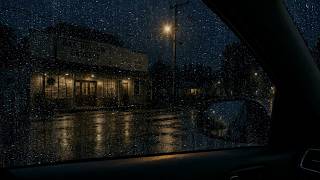 Warm Car Cabin Heavy Rain and Soft Distant Thunder - Find Inner Peace, Fall Asleep Fast Tonight