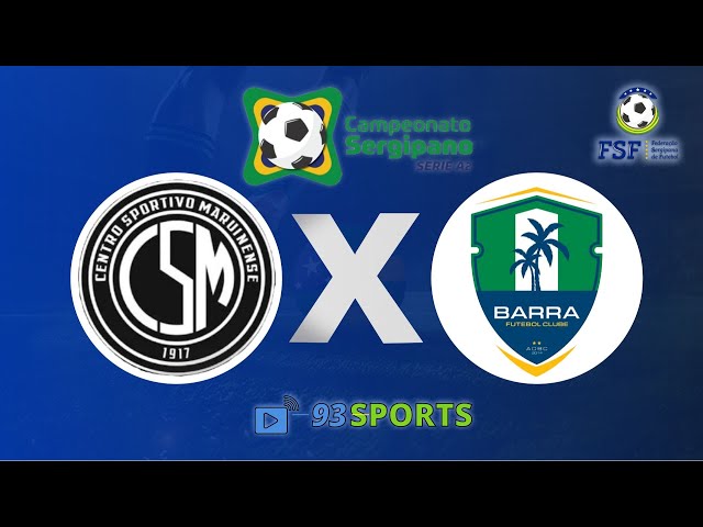 MARUINENSE X BARRA - CAMPEONATO SERGIPANO A2 