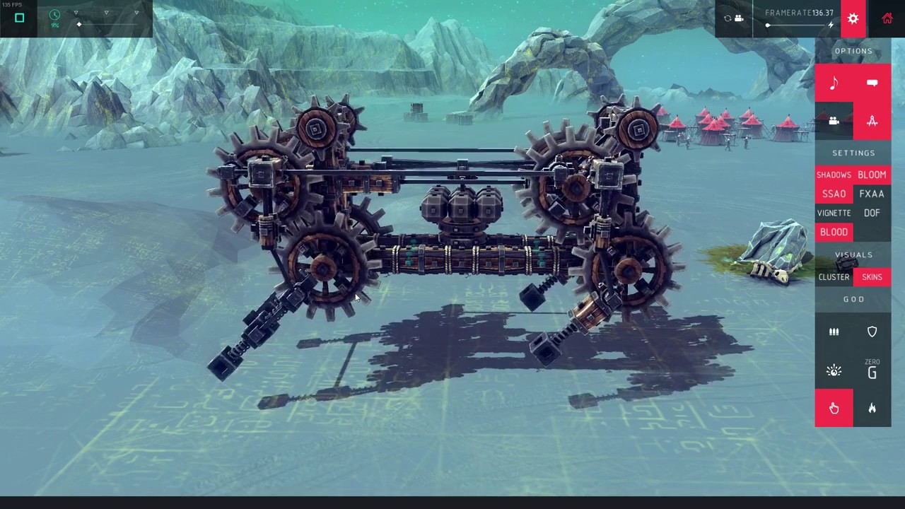 Besiege [ New type of walker ] bouncy walker!!!